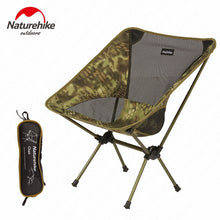 Load image into Gallery viewer, NatureHike New Upgrade Fishing Chair Portable Folding Moon Chair Camping Hiking Gardening Barbecue Chair Folding Stool