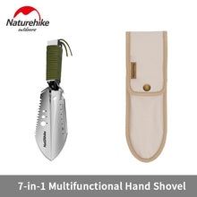 Load image into Gallery viewer, Naturehike 7-in-1 Multifunctional Tool Outdoor Mini Shovel Stainless Steel Hiking Digging Shovel Camping Wild Survival Equipment
