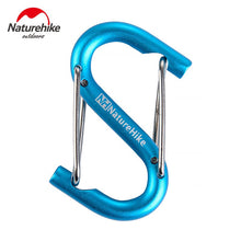 Load image into Gallery viewer, Naturehike 2pcs 6cm Aluminum Carabiner Hiking S-shaped Hanger Buckle Outdoor Survival Tool Camping Bag Clips Hook