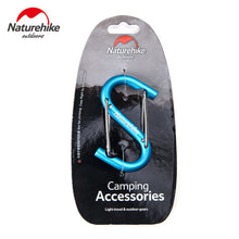 Load image into Gallery viewer, Naturehike 2pcs 6cm Aluminum Carabiner Hiking S-shaped Hanger Buckle Outdoor Survival Tool Camping Bag Clips Hook